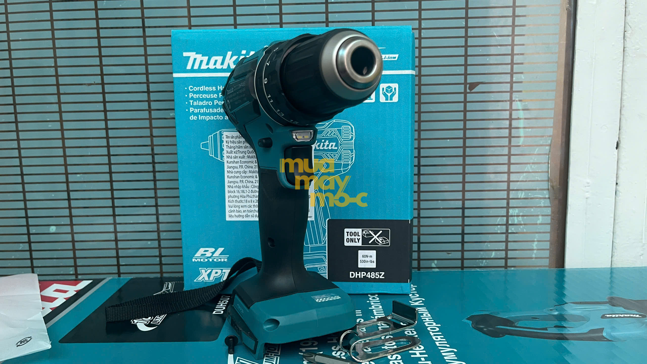 Cấu tạo chi tiết thân máy khoan pin Makita DHP485Z