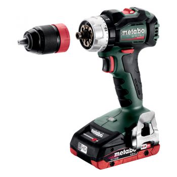 Máy khoan vặn vít dùng pin 18V Metabo BS 18 LT BL Q (Set 2 pin 4Ah; Sạc ASC 55)