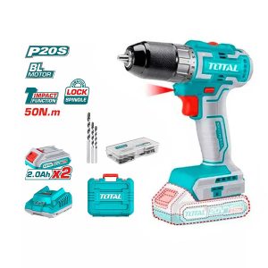 Máy khoan vặn vít dùng pin 20V Total TDLI20508 (2 Pin 2.0Ah & Sạc)