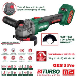 Máy mài góc dùng pin 21V Dekton M21-AG100PLUS (Chưa Pin & Sạc)