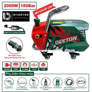 Máy rửa xe cao cấp 2000W Dekton DK-CWR3001PRO