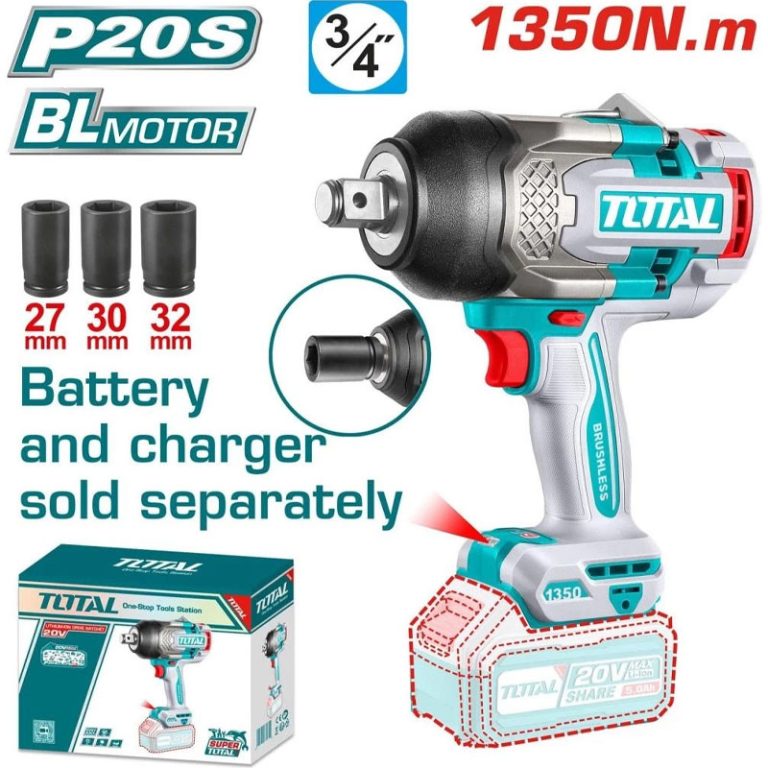 Máy siết bu lông 3/4″ dùng pin 20V Total TIWLI201351