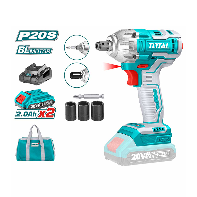 Máy siết bu lông dùng pin 20V Total TIWLI20208