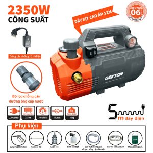 Máy xịt rửa áp lực 2350W Dekton DK-CWR2350PRO (Xám)