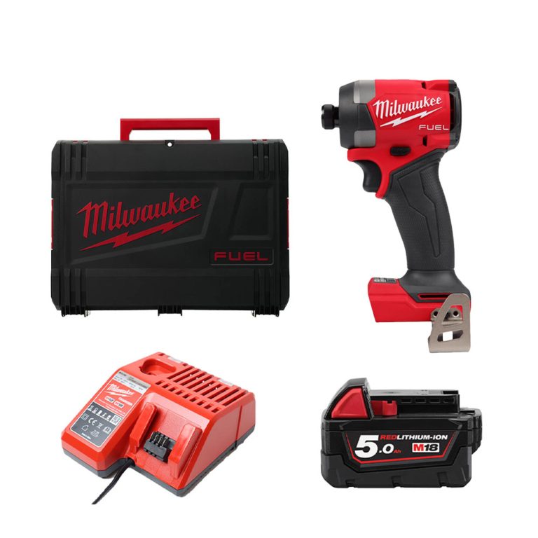 Milwaukee Combo 2 – Máy vặn vít M18 FID3-0X + Pin 18V M18B5 + Sạc M12-18C