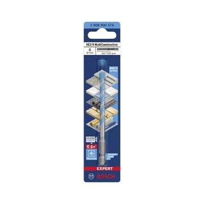 6mm Mũi khoan đa năng Hex-9 Bosch 1619A010BN