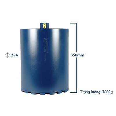 Mũi khoan rút lõi bê tông phi 254mm Dongcheng MK254