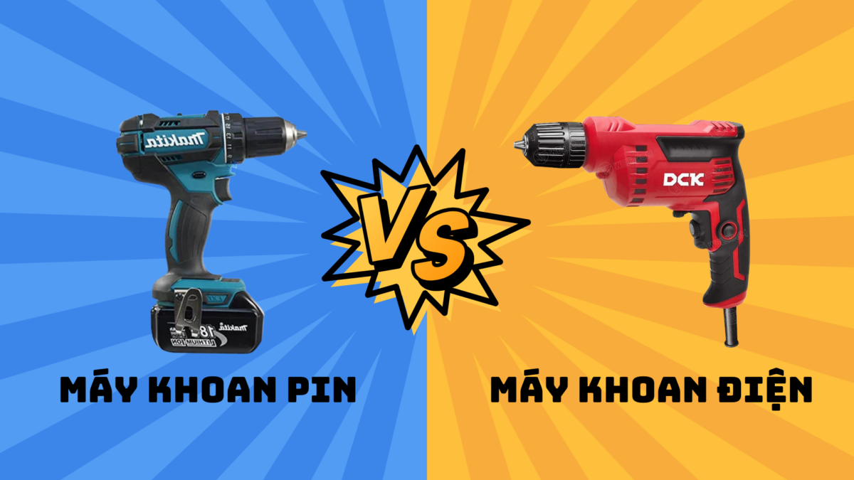 Nên mua máy khoan pin hay máy khoan điện