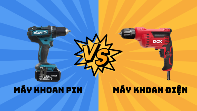 Nên mua máy khoan pin hay máy khoan điện cho từng nhu cầu sử dụng?