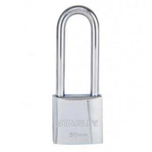 Ổ Khóa Chrome trắng, càng dài, rộng 50mm Stanley USA S742-017