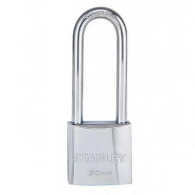 Ổ Khóa USA, Chrome trắng, càng dài, rộng 30mm Stanley S742-015