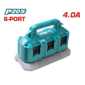 Sạc 6 cổng dùng pin Lithium-ion 20V hiệu Total TFCLI2064