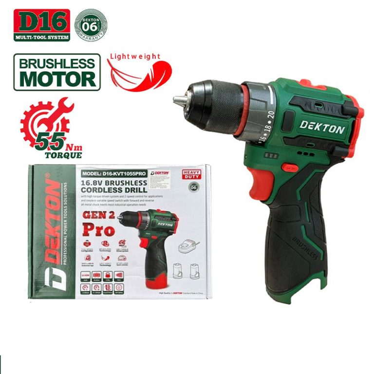 Thân máy khoan pin 16.8V Dekton D16-KVT1055PRO (Solo)