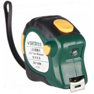 Thước cuốn thép có đèn LED 3.5m Sata 91346