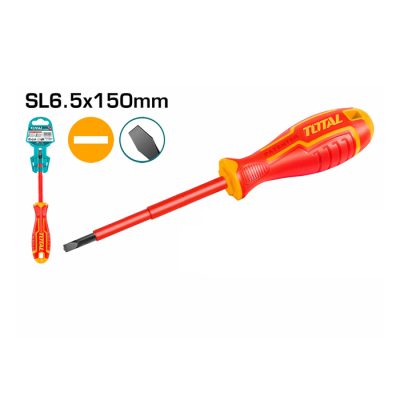 Tua vít dẹp cách điện Total THTIS6150 6.5x150mm