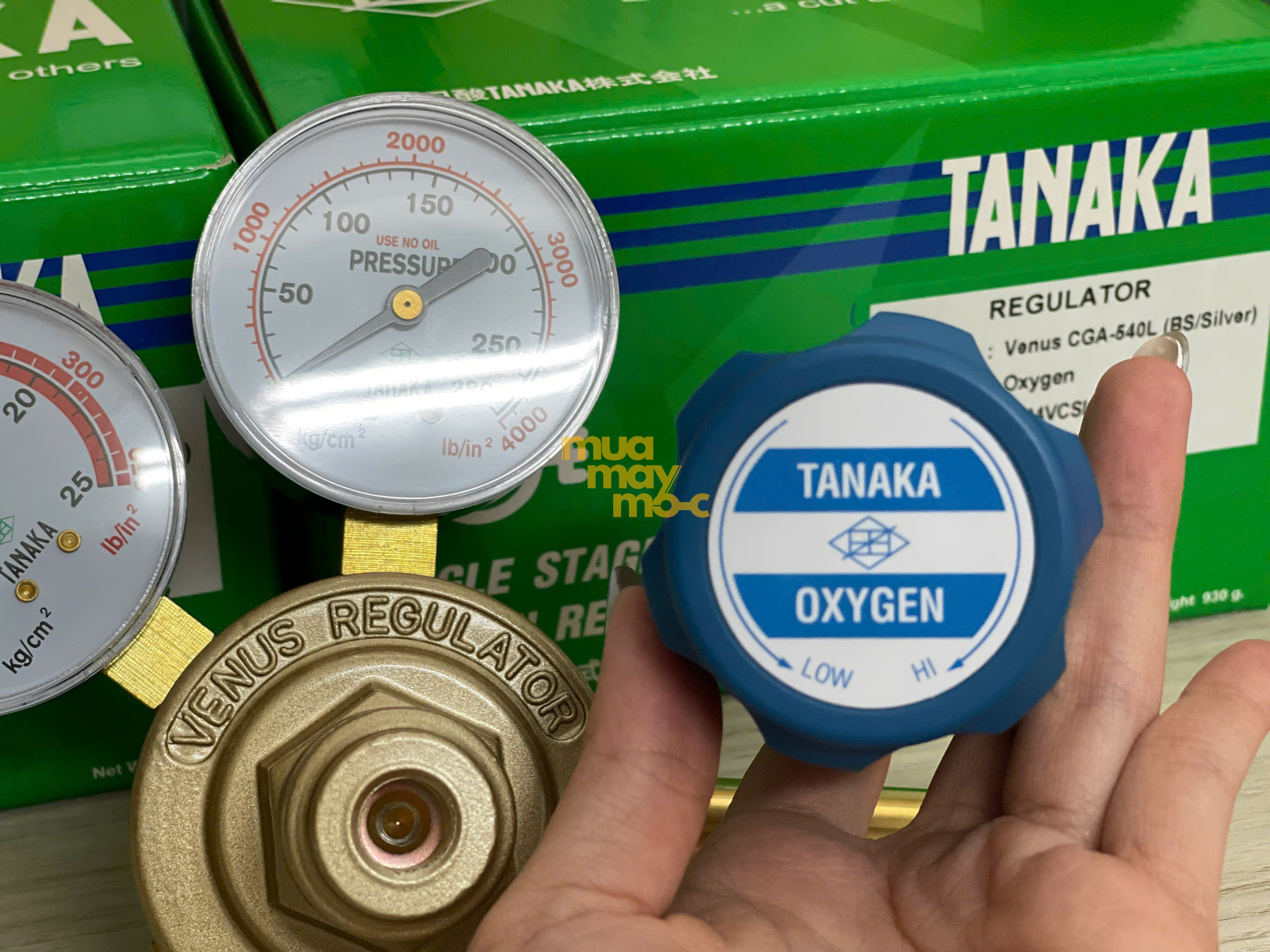 Van điều áp Oxy công nghiệp hệ ren ngoài Oxy CGA-540L