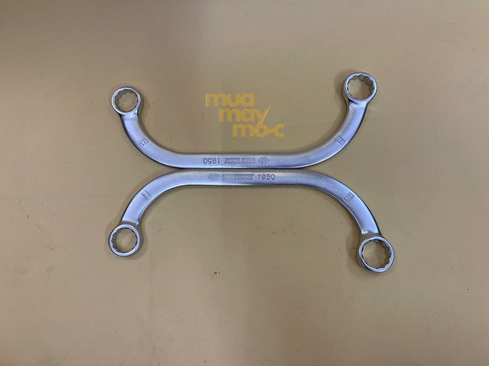 Cờ lê vòng trái me 17x19 Kingtony 19501719 – dài 220mm, cao 79mm, thép Cr-V bền