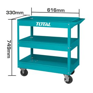 Xe đẩy đựng đồ nghề 3 tầng Total THPTC301 790x370x790mm