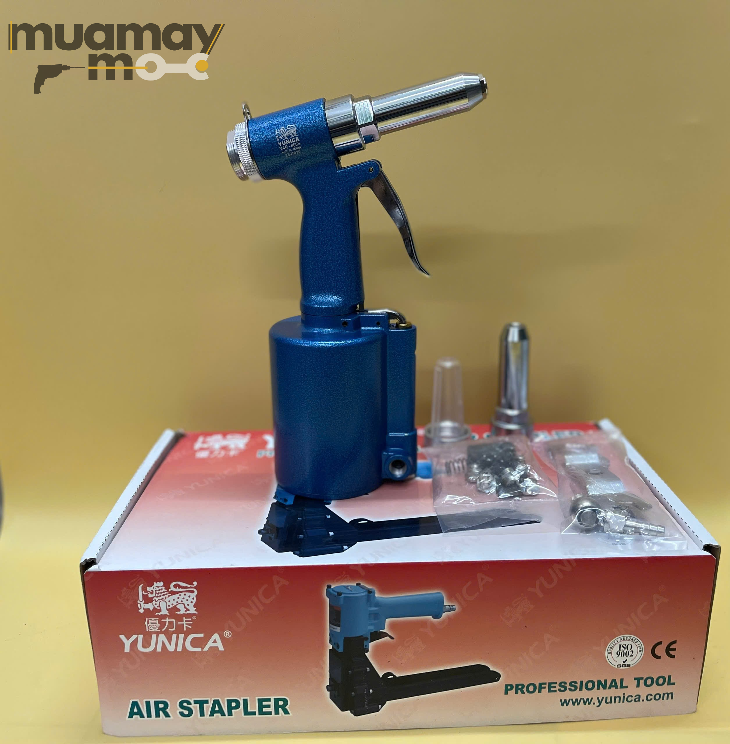 Súng rút rive dùng khí nén Yunica YAR-600S