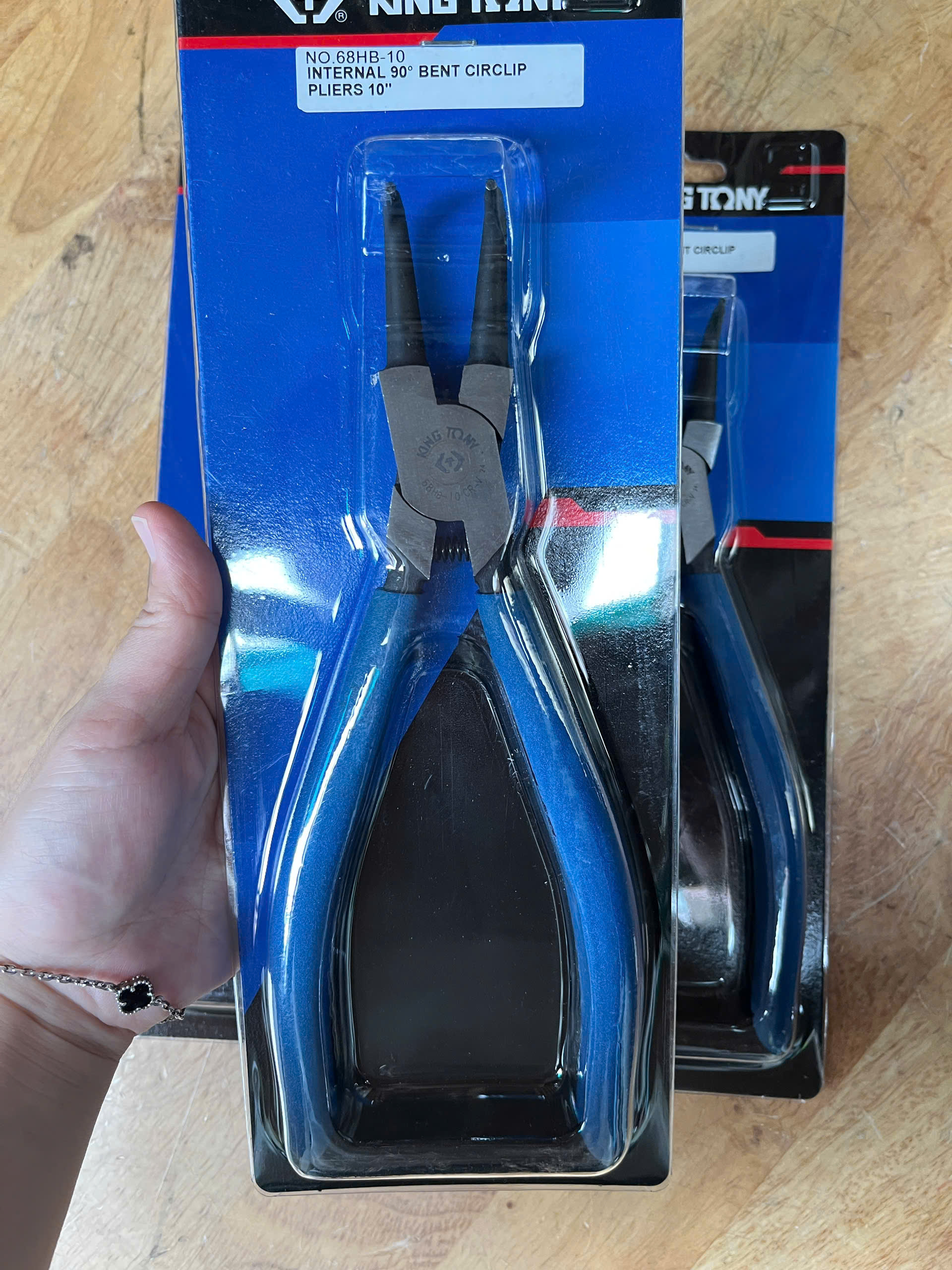 10″ Kìm mở phe trong mũi cong Kingtony 68HB-10