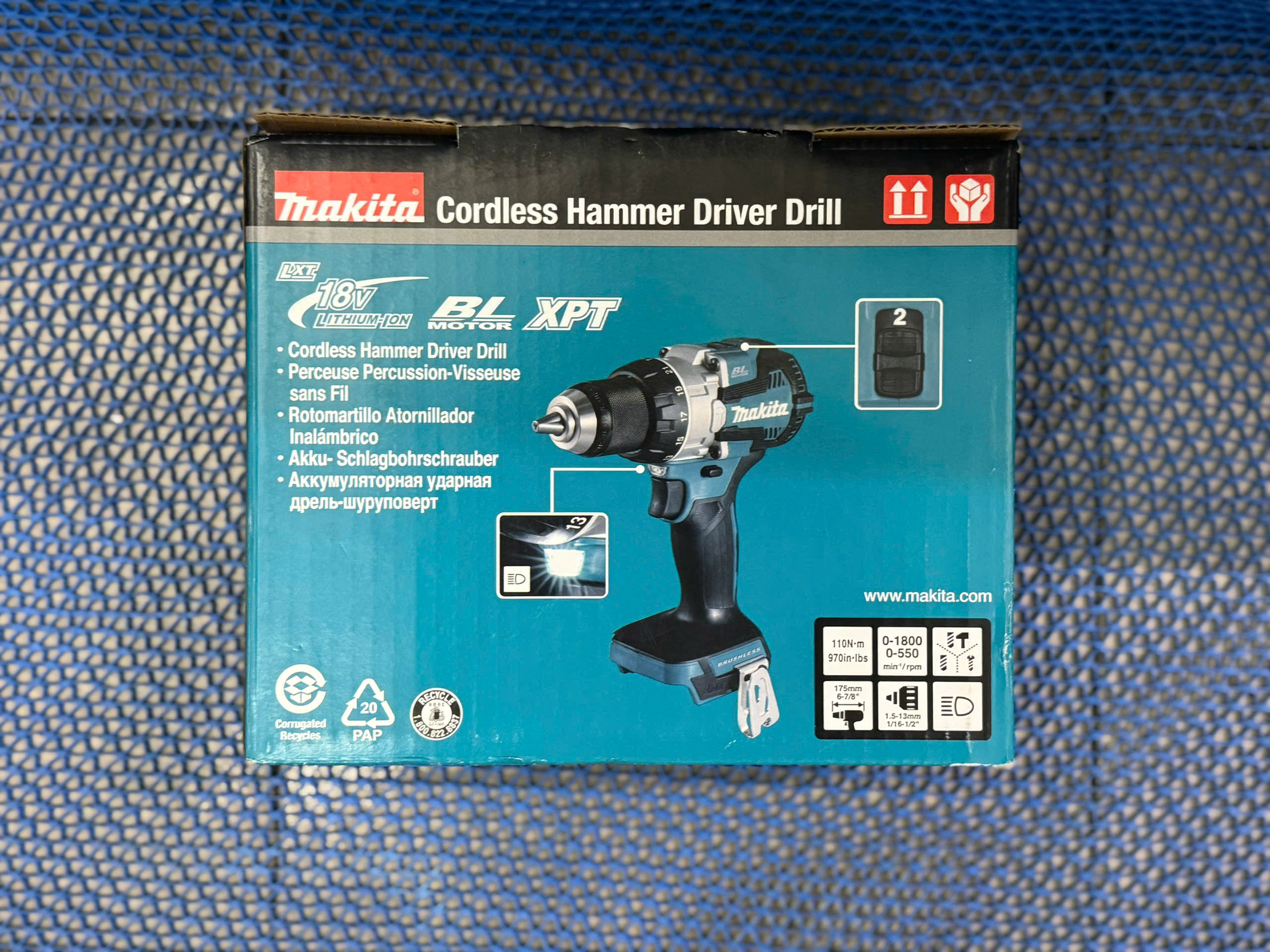 Máy khoan động lực dùng pin 18V Makita DHP489Z (Chưa Pin & Sạc)